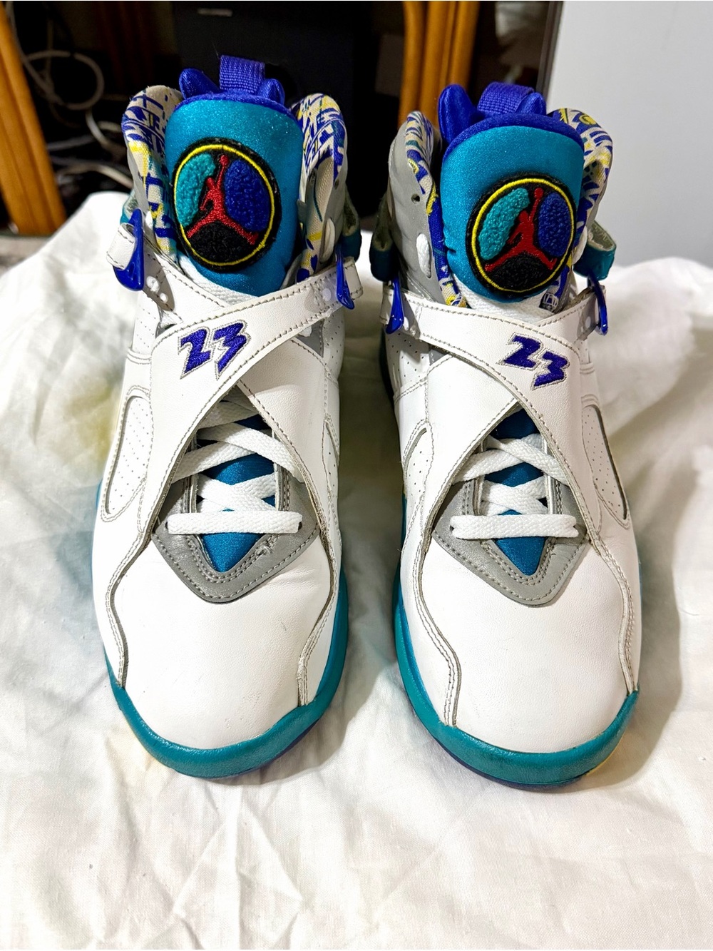 Jordan Retro White Aqua 8
